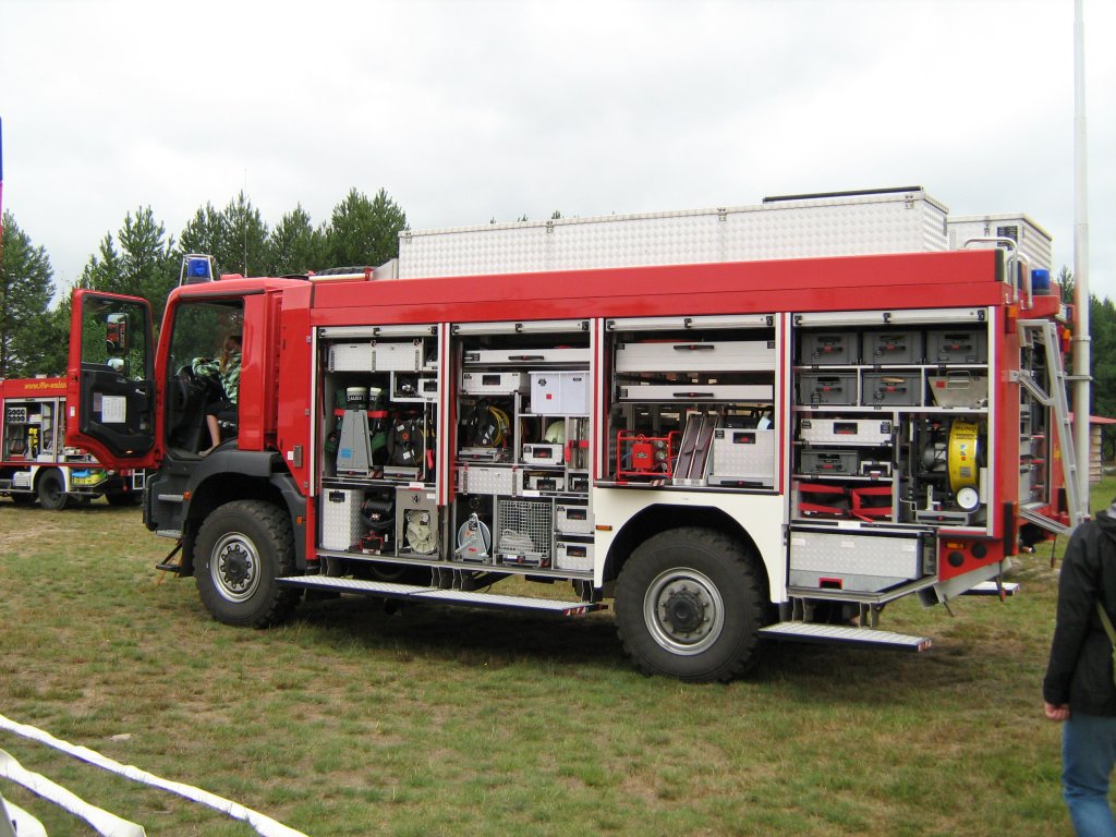 27.08.2011 - Fahrzeug der Feuerwehr des TP Oberlausitz.  Gesehen am Tag des offenen Truppenbungsplatzes Oberlausitz.