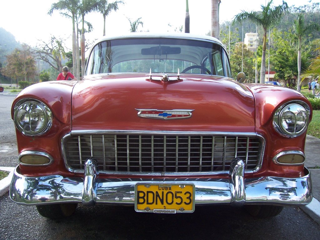56er Chevy Bel Air in Soroa auf Kuba am 01.04.2009.