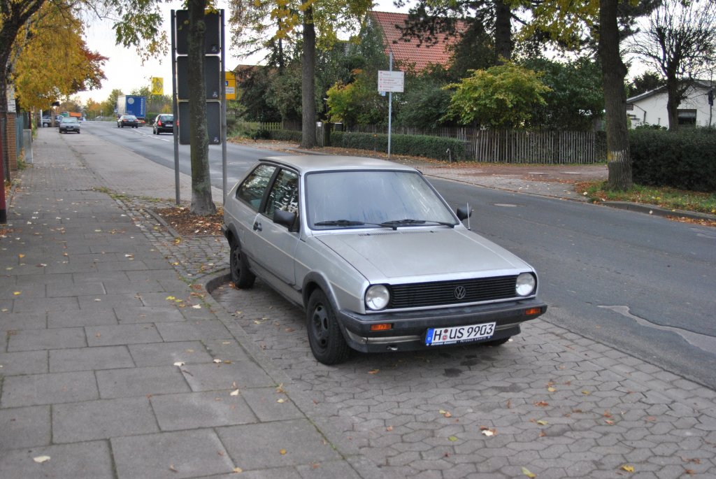 Alter VW-Polo in Lehrte, Everner Strae. Foto vom 26.10.2010.