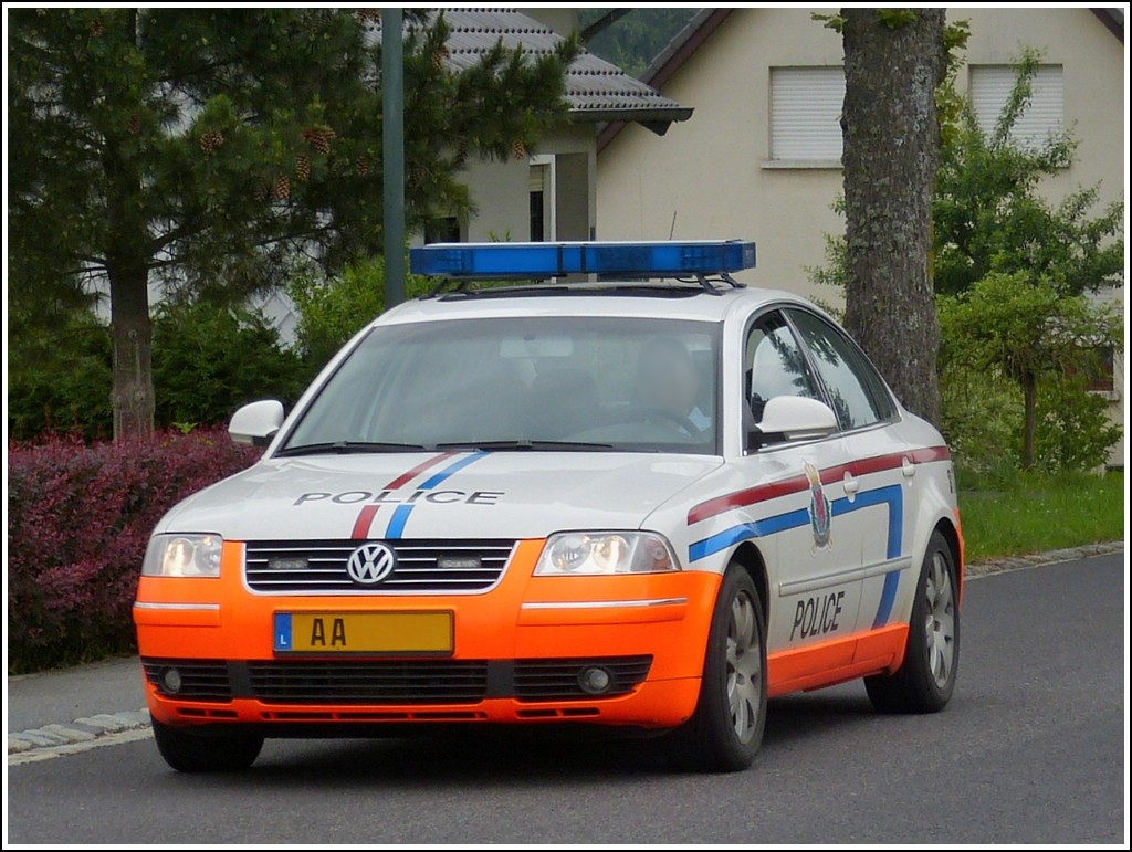 Am 02.06.2012 habe ich diesen Passat der Luxemburger Polizei auf dem Chip festgehalten.