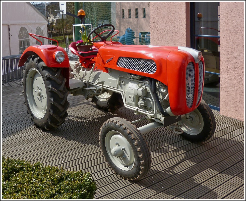 Am Osterwochenende war dieser Bautz Traktor nahe der Sportshalle inm Prizerdaul (Luxemburg) ausgestellt. 01.04.2013