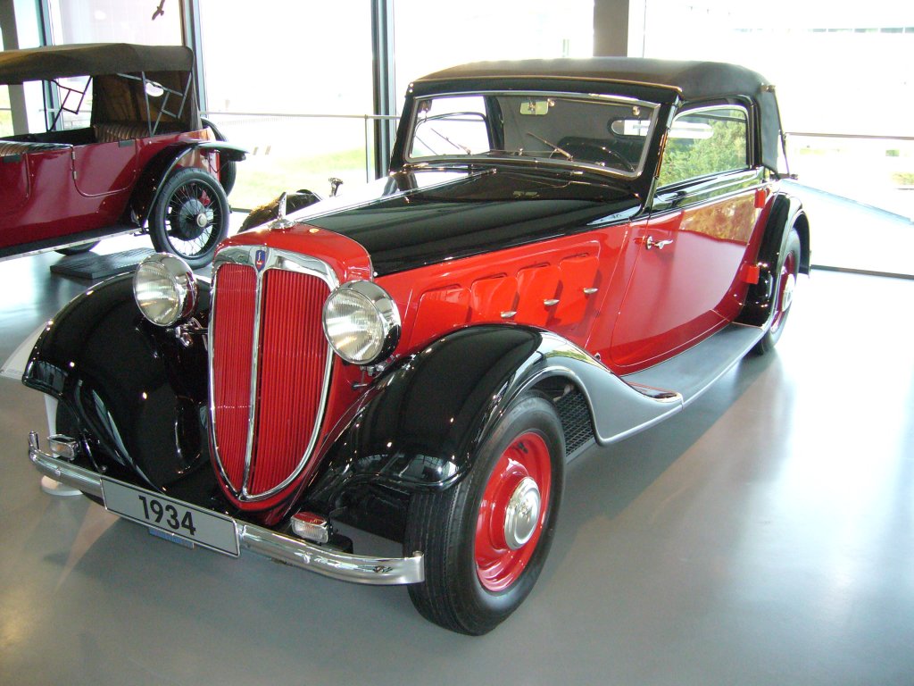 Audi Front 2 Liter Sportcabriolet. Gebaut in den Jahren 1933-1934. Das Sportcabriolet wurde bei Glser in Dresden karossiert.