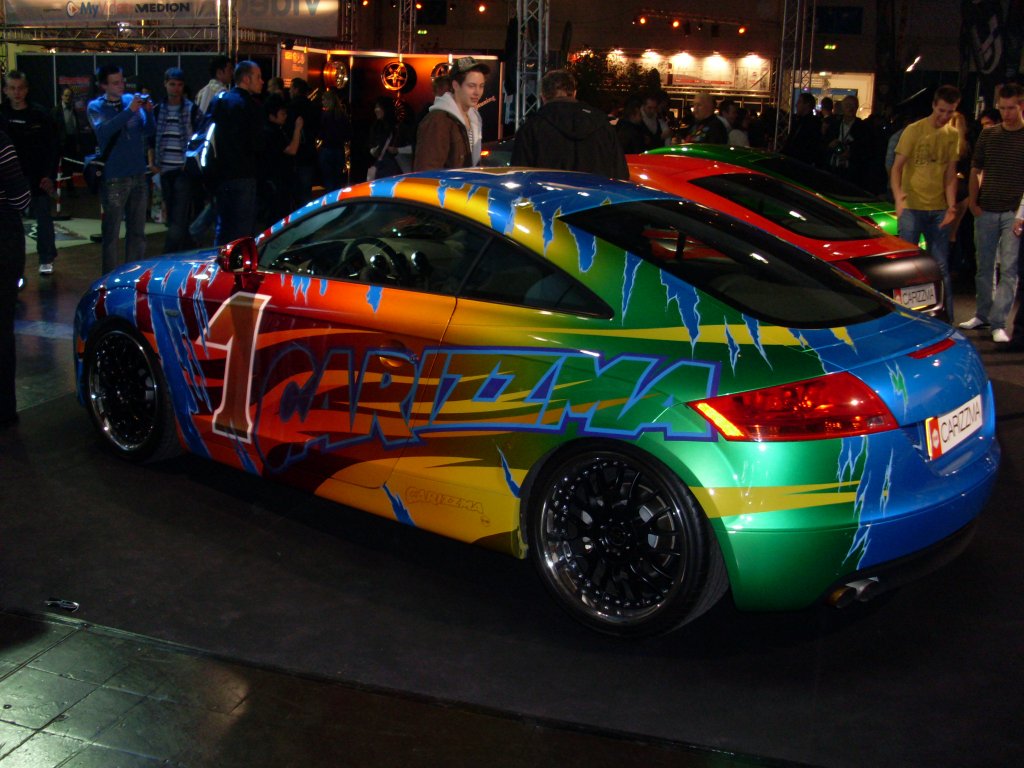 Audi TT Coupe, optisch veredelt durch die Firma Carizzma/Frankreich. Essen Motor Show im Dezember 2008.