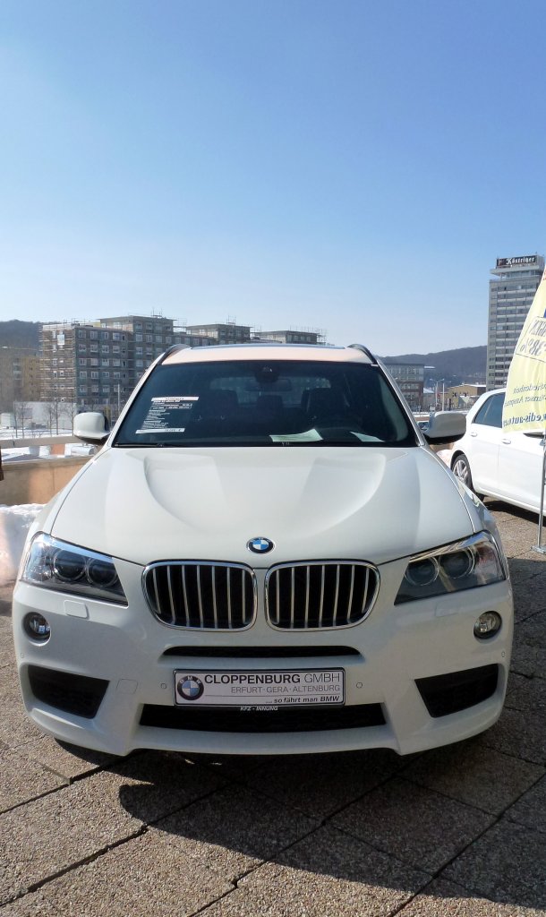 BMW X3 xDrive35d. Zu sehn beim 21. Geraer Autofrhling. Foto 16.03.2013 