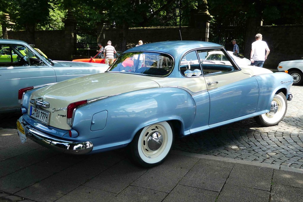 =Borgward Isabella Coupe, 75 PS, Bj. 1958, gesehen anl. der ADAC Deutschland Klassik 2017 in Fulda, Juli 2017