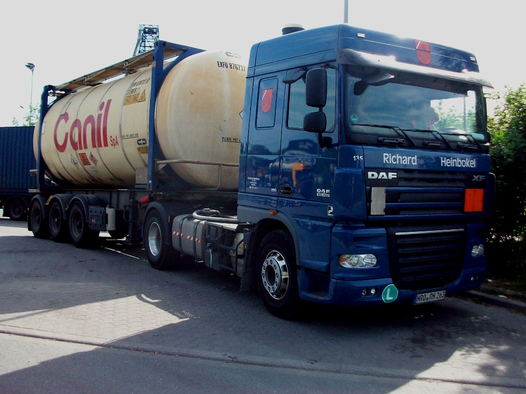DAF 105 XF  Richard Heinbokel mit Canil SpA Tankcontainer 09/05/2011 HER