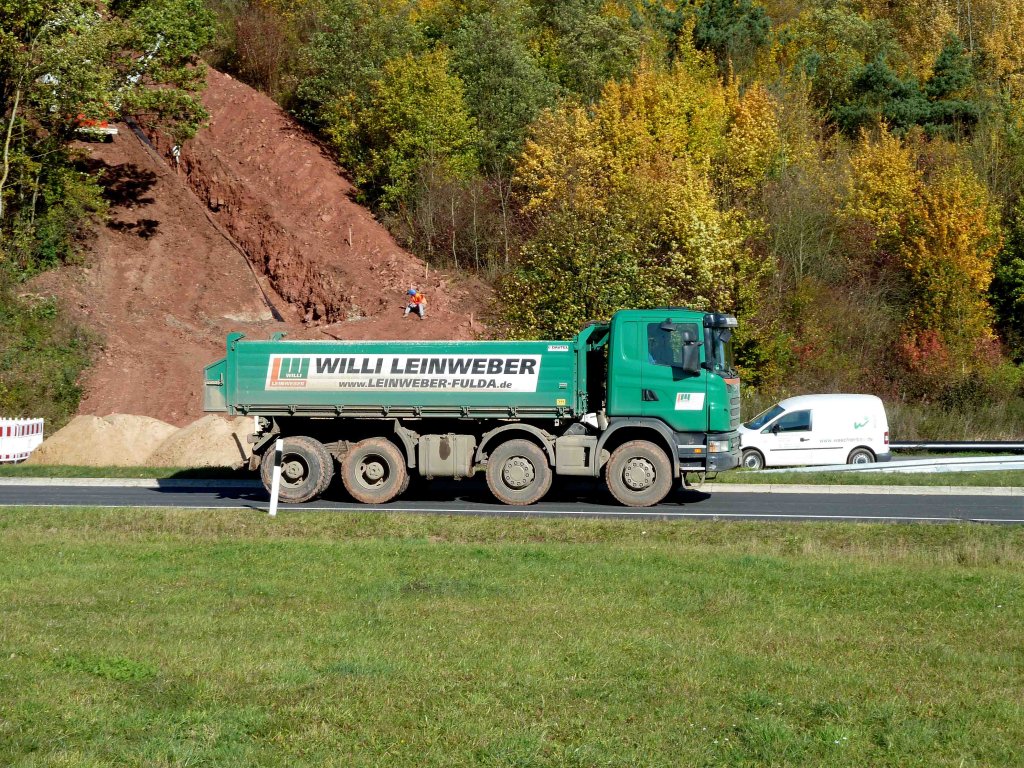 DAF von  WILLI LEINWEBER  unterwegs in 36100 Petersberg-Marbach; Oktober 2012