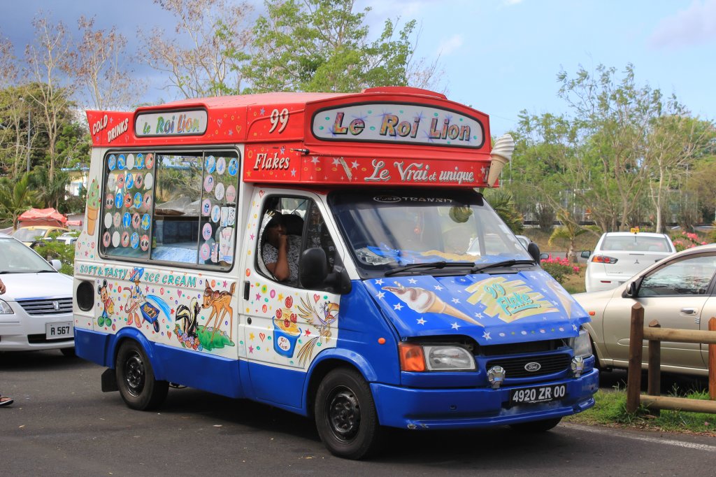 Der Eiswagen auf Mauritius. Aufnahmedatum: 03.01.2011