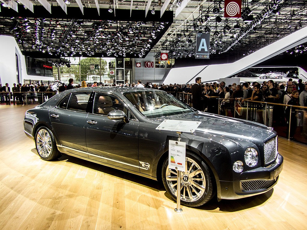 Dieser Bentley Mulsanne wurde auch whrend des Automesse Paris ausgestellt. (Foto: 11.10.2012)
