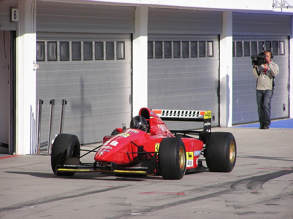 ehemaliger F-1 Rennwagen von Gerhard Berger auf Ferrari Racing days 2010, Hungaroring, September, 2010.