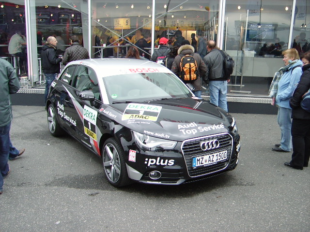 Ein Audi A1 in DTM Timo Scheider Design am 17.10.10 am Hockenheimring. 