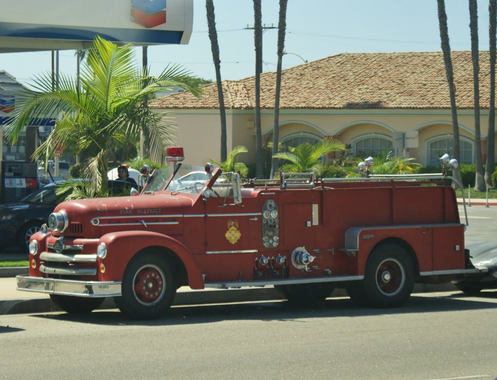 Ein Feuerwehr Oldtimer in Los Angelas am 19.09.2012