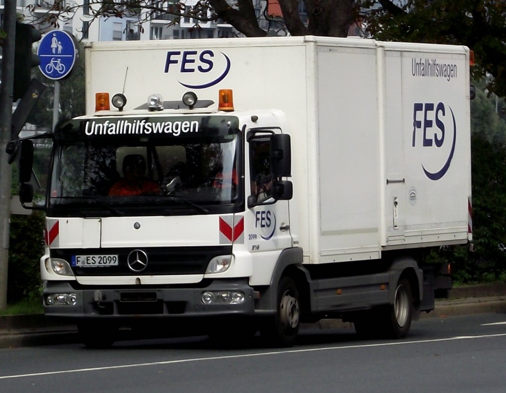 Ein Mercedes Benz Atego der FES in Frankfurt am Main am 11.09.11