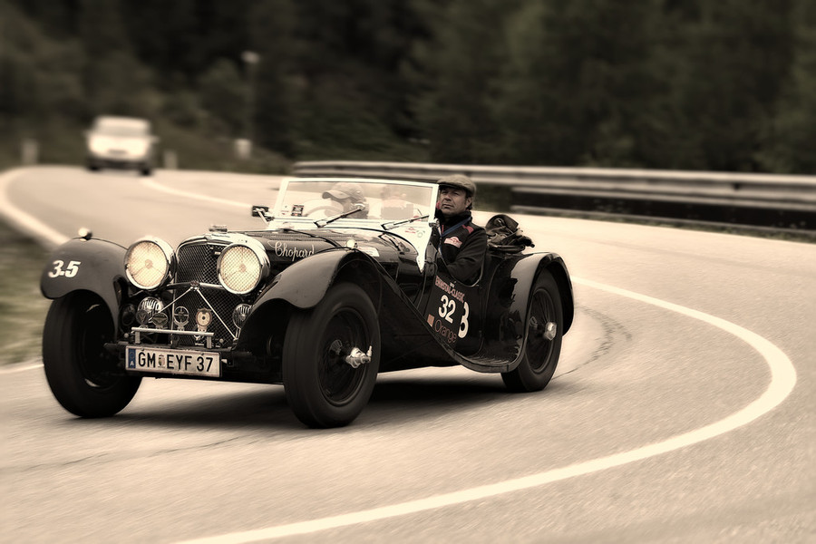 Ennstal Classic 2012, Nr. 32, Jaguar SS 100, Baujahr 1938, 12.07.2012