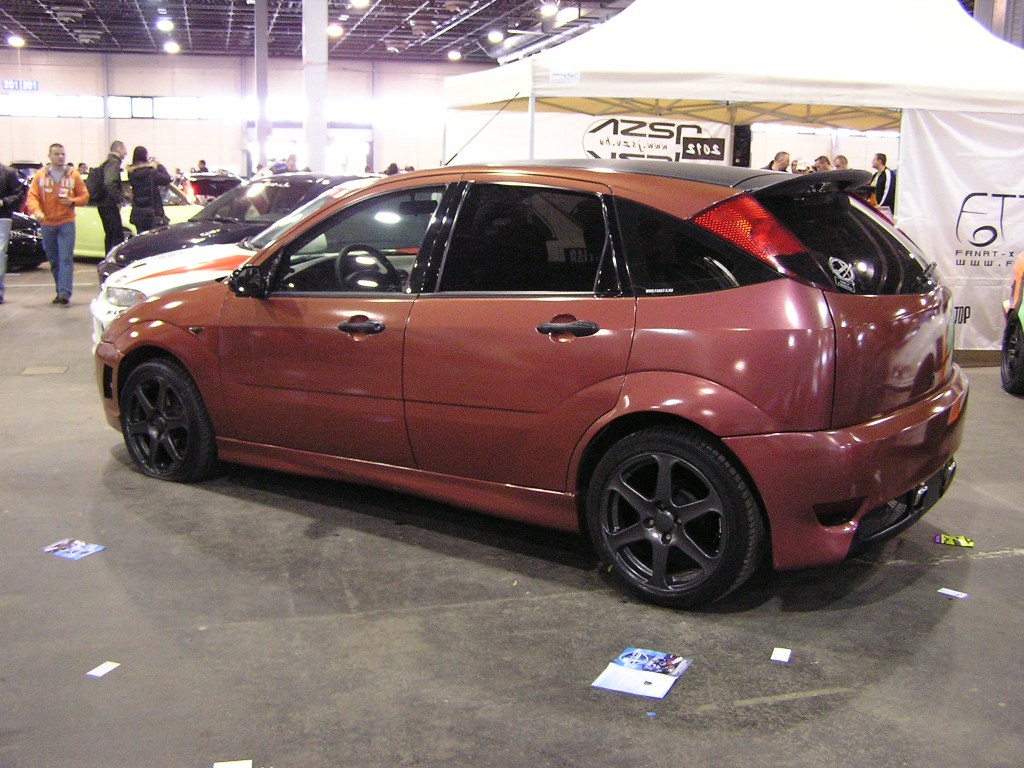 Erste Generation des Ford Focus, hier, getunt. Carstyling Tuning Show am 31.03.2012