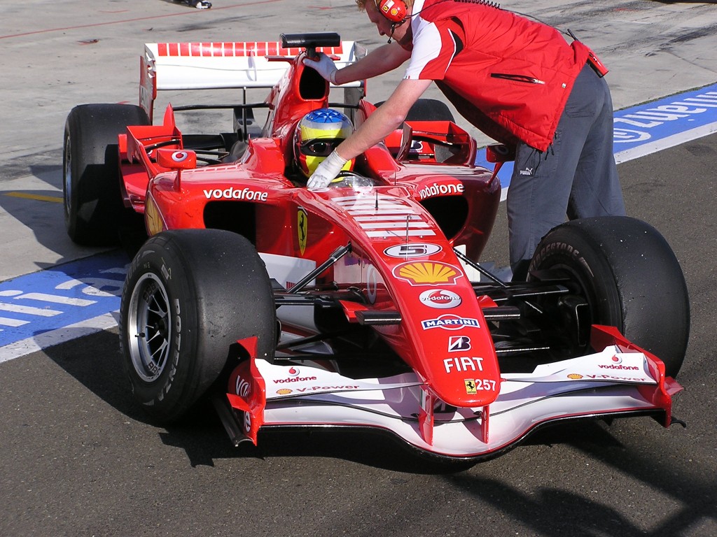 Ferrari F-1 Wagen. Hungaroring, September, 2010
