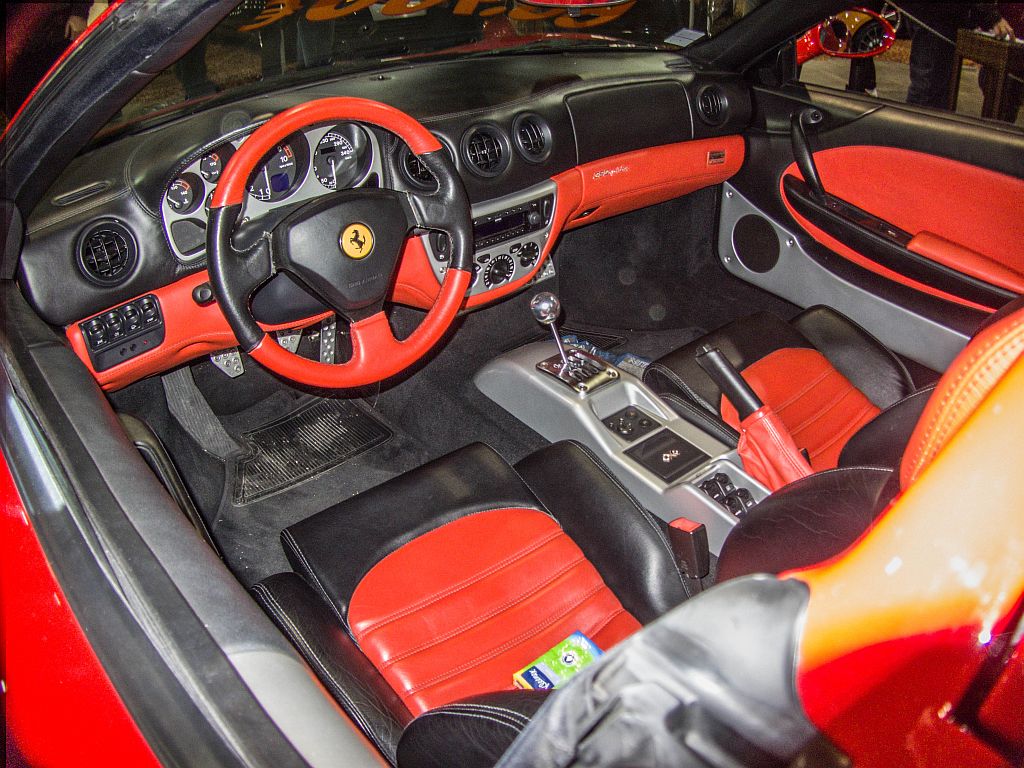 Ferrari F-360 Innenraum. Fotografiert am 23.03.2013 auf dem Auto Motor und Tuning Show