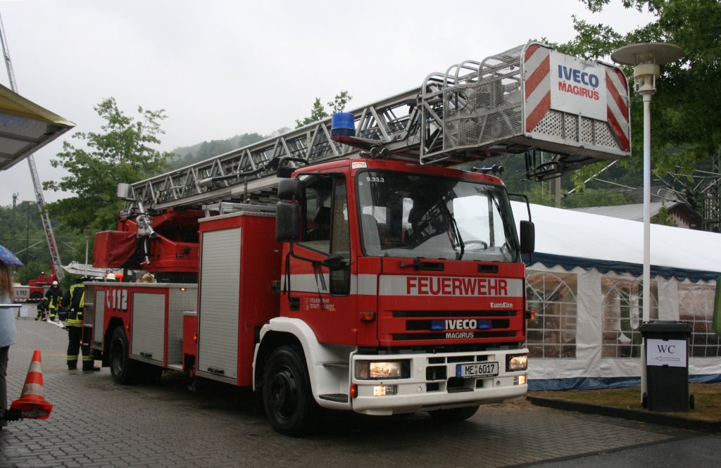 Feuerwehr Velbert
ME 6017
DLK 23-12
IVECO Euro Fire
Aufgenommen beim Tag der Offenen Tr in Velbert Langenberg,7.6.2008. 
