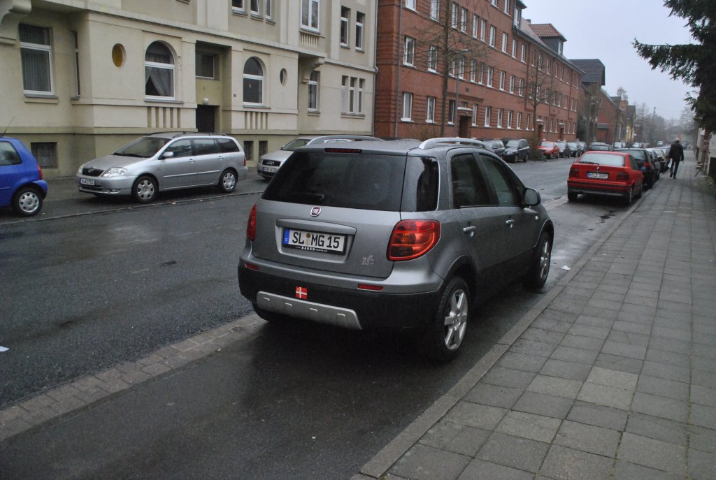 Fiat PKW, am 23.01.2011 in Lehrte.