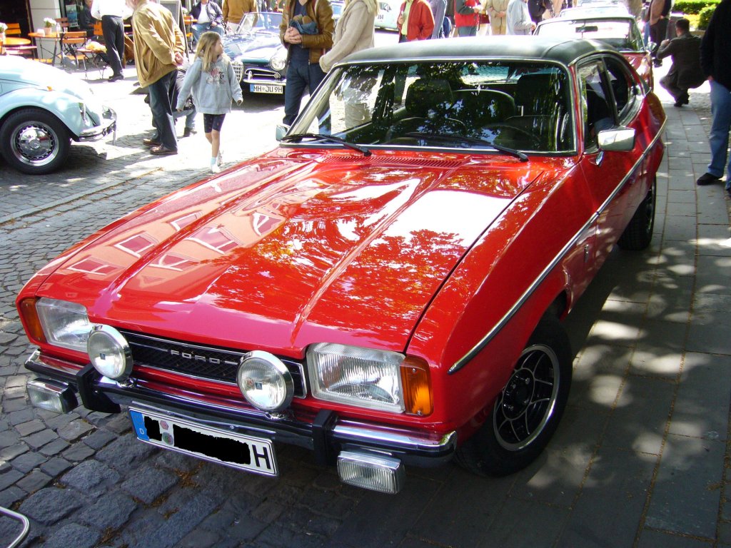 Ford Capri II gebaut von Januar 1974 bis Mrz 1978. Oldtimertreffen des AC-Kettwig.