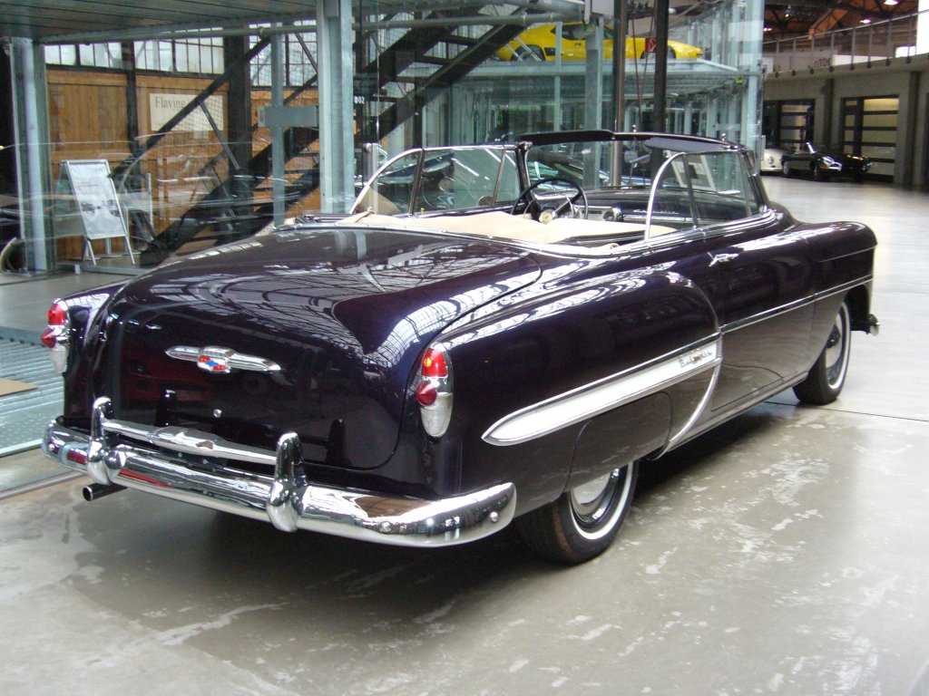 Heckansicht eines Chevrolet Series 2400 C Bel Air Convertible des Jahrganges 1953. Technische Beschreibung siehe Bild 70316. Classic Remise Dsseldorf am 25.08.2012.