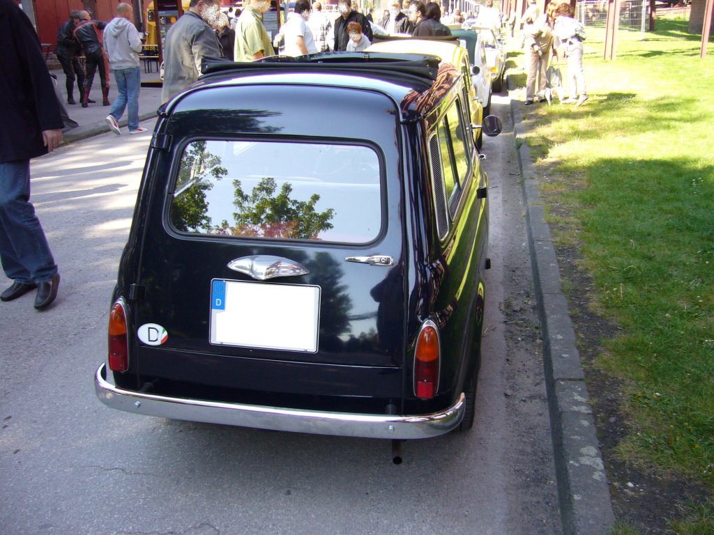 Heckansicht eines Fiat 500 D
