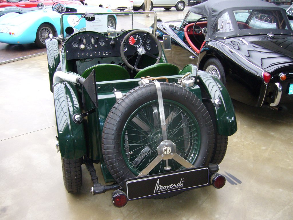 Heckansicht eines MG J2 Special mit Kompressor. 1932 - 1934. Classic Remise Dsseldorf am 09.06.2013.