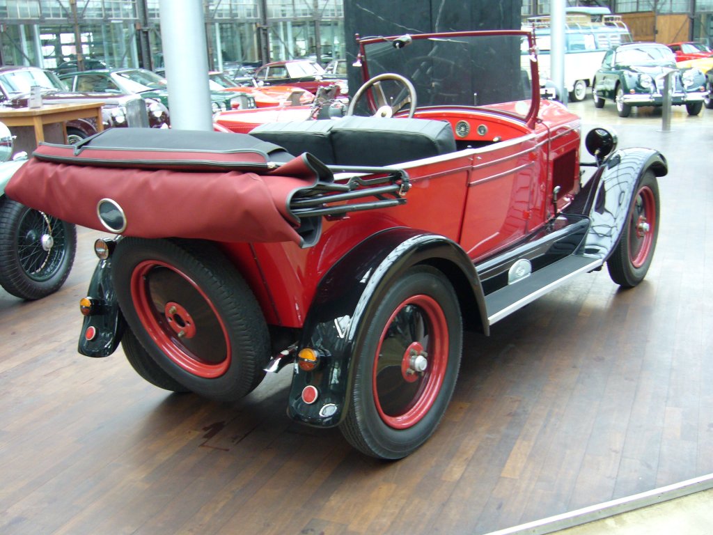 Heckansicht eines Opel 4/16 Tourer. 1927 - 1929. Classic Remise Dsseldorf am 24.03.2013.