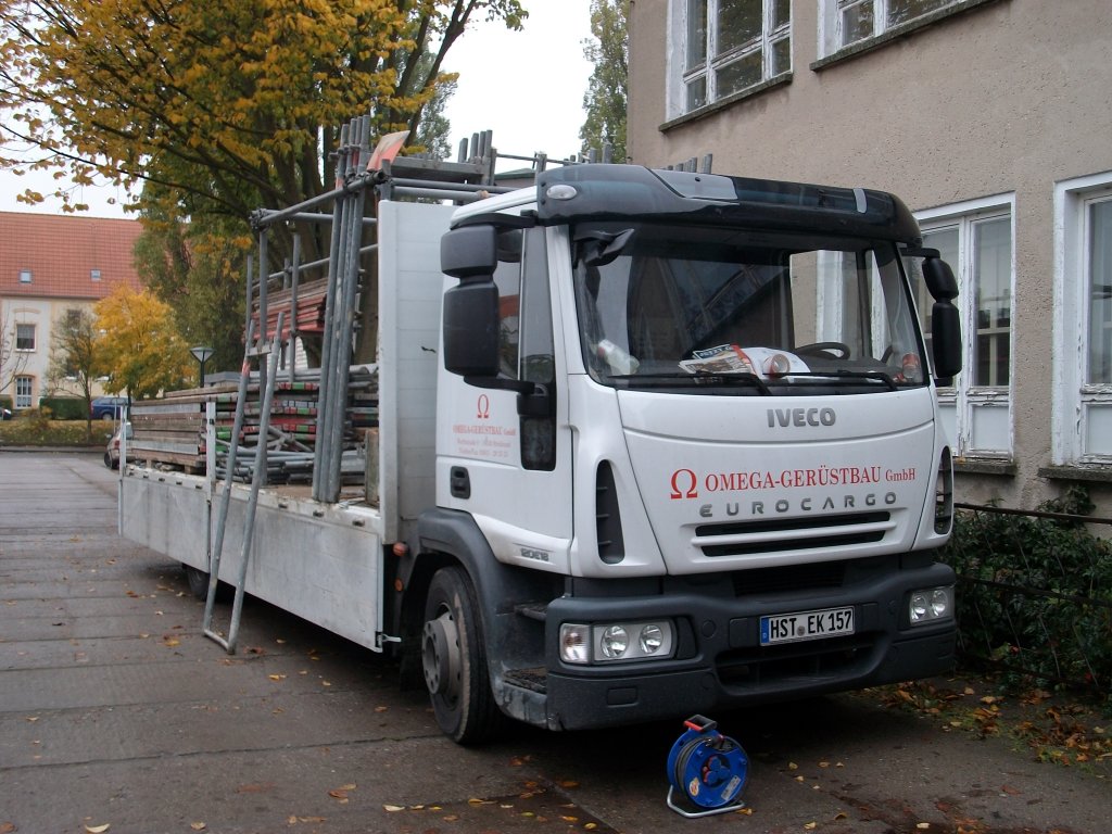 IVECO von einer Gerstbaufirma am 28.Oktober 2010 in Bergen/Rgen.