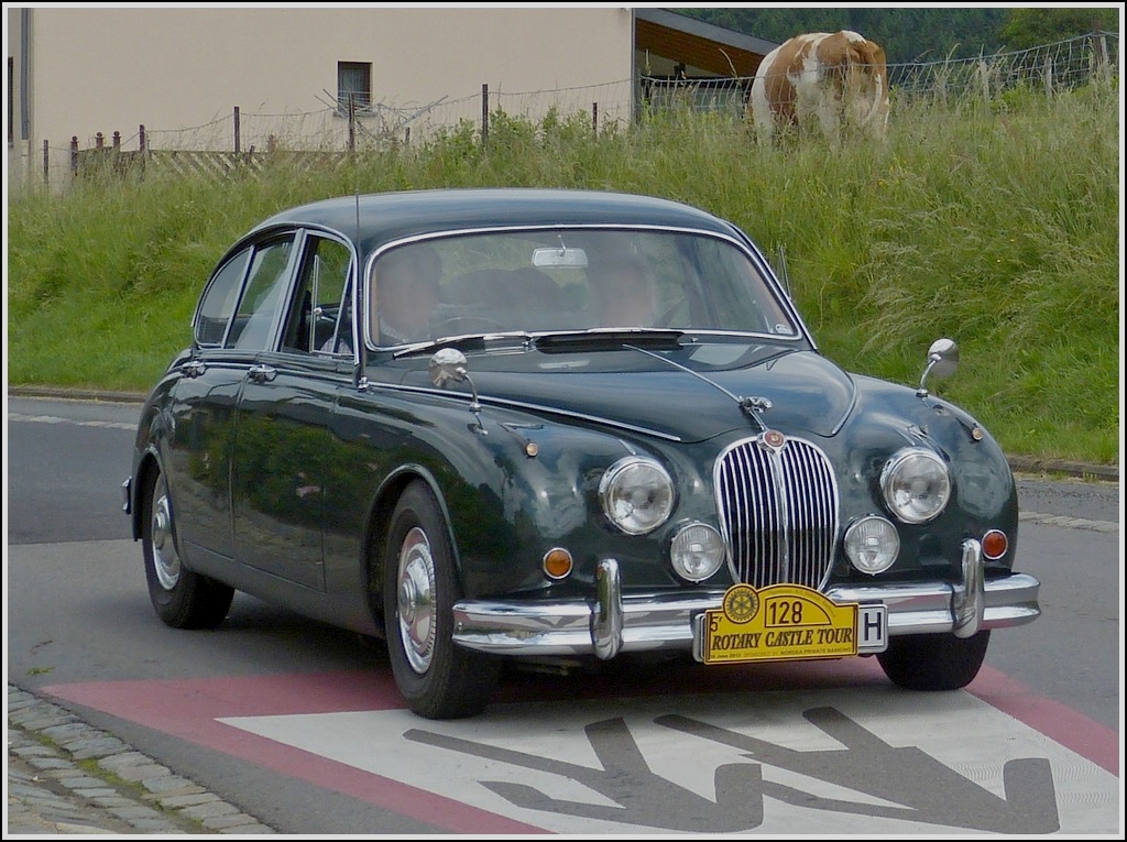 Jaguar Mark II, Bj 1961, nahm am 30.06.2013 an der Rotary Castle Tour durch Luxemburg teil.