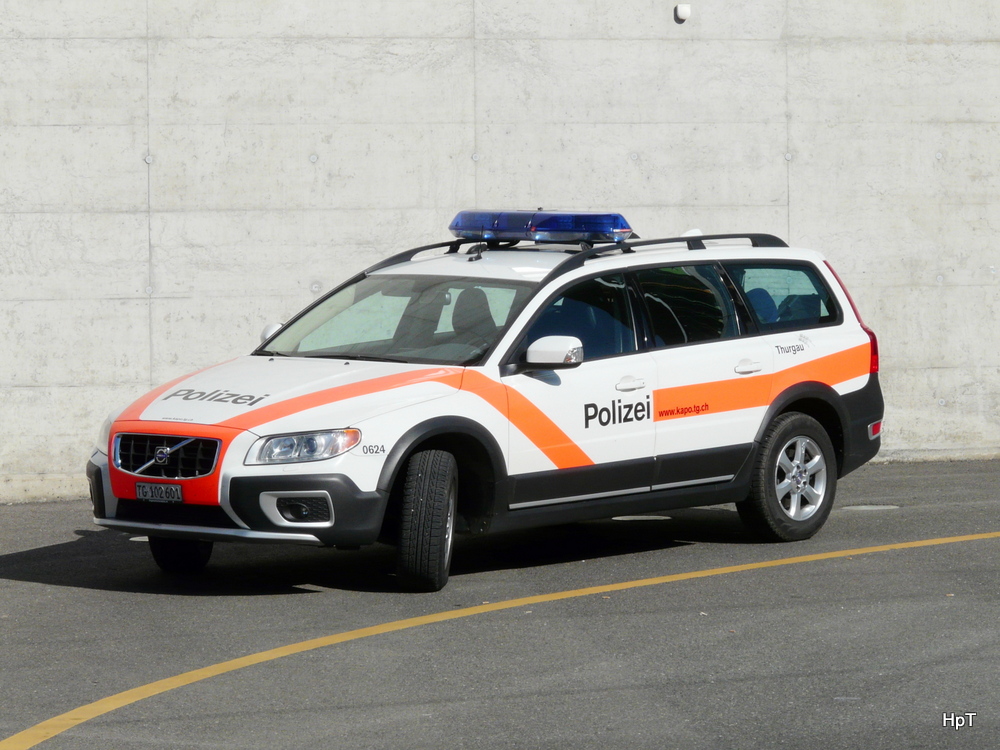 Kantonspolizei Thurgau Volvo Streifenwagen in Frauenfeld am 08.05.2013
