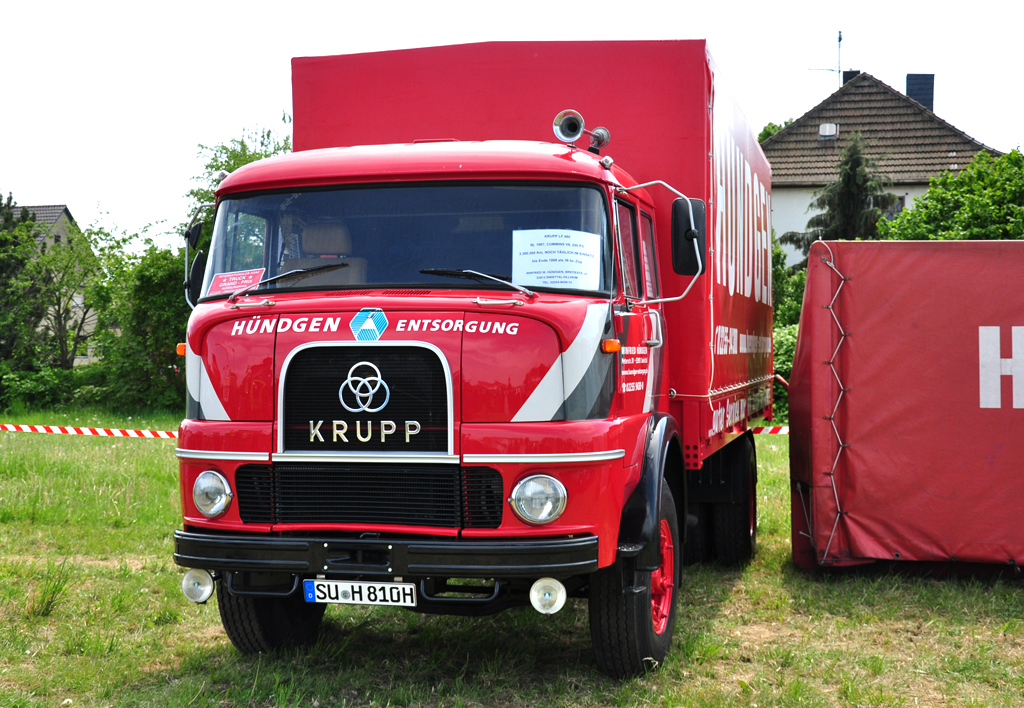 Krupp Pritsche Oldtimer der Firma  Hndgen Entsorgung , Odendorf 07.05.2011