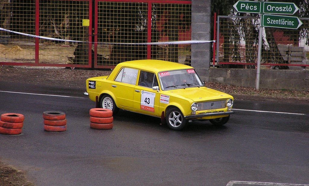Lada 1200, fotografiert auf dem (Amateur) Rallye Sprint, bei Abaliget (11.03.2012).