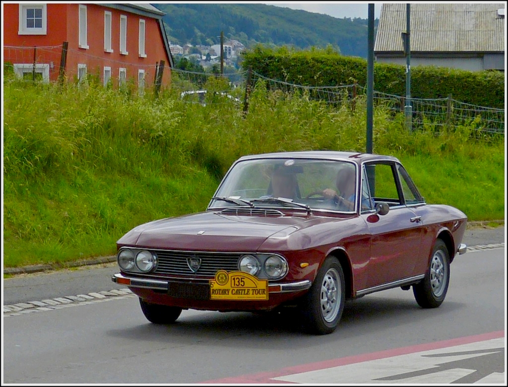 Lancia Fulvia Coup, Bj 1971, aufgenommen whrend der Rotary Castle Tour durch Luxemburg.  30.06.2013.