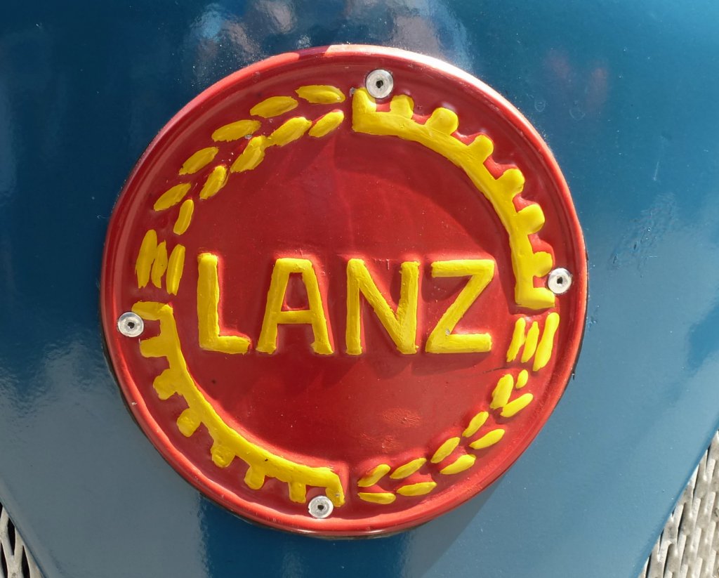 Lanz, Heinrich Lanz in Mannheim, baute den brhmten Lanz-Bulldog und andere Traktoren von 1921-57, wurde von John Deere bernommen, Juni 2013