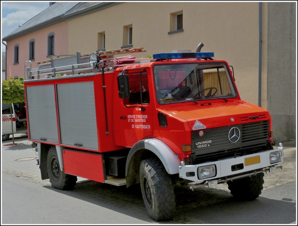 M-B Unimog 1550 L der freiwilligen Feuerwehr aus Kautenbach.  09.06.2012