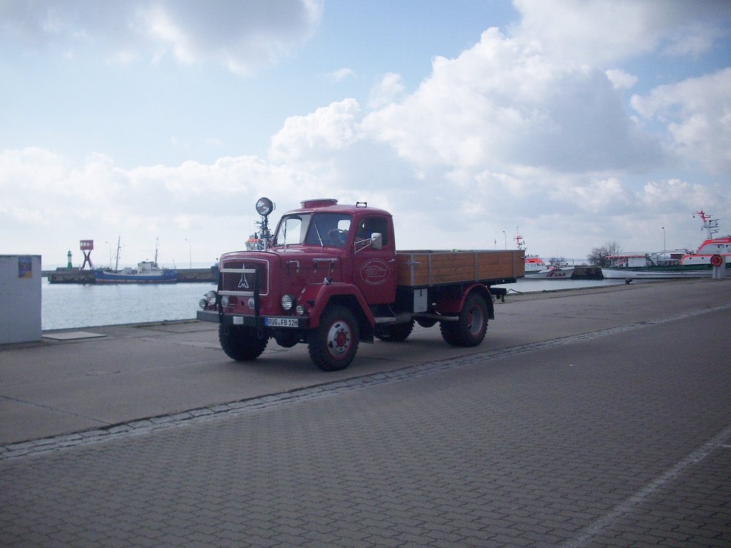 Magirus Deutz im Sassnitzer Stadthafen am 14.04.2012

