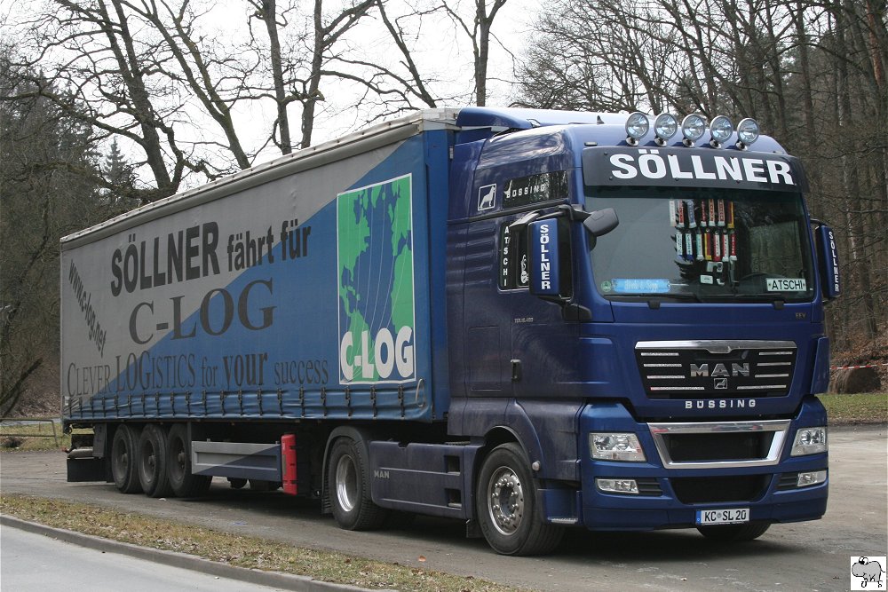 MAN TGX 18.480  Spedition Sllner  aufgenommen am 18. Mrz 2012 in Kronach.