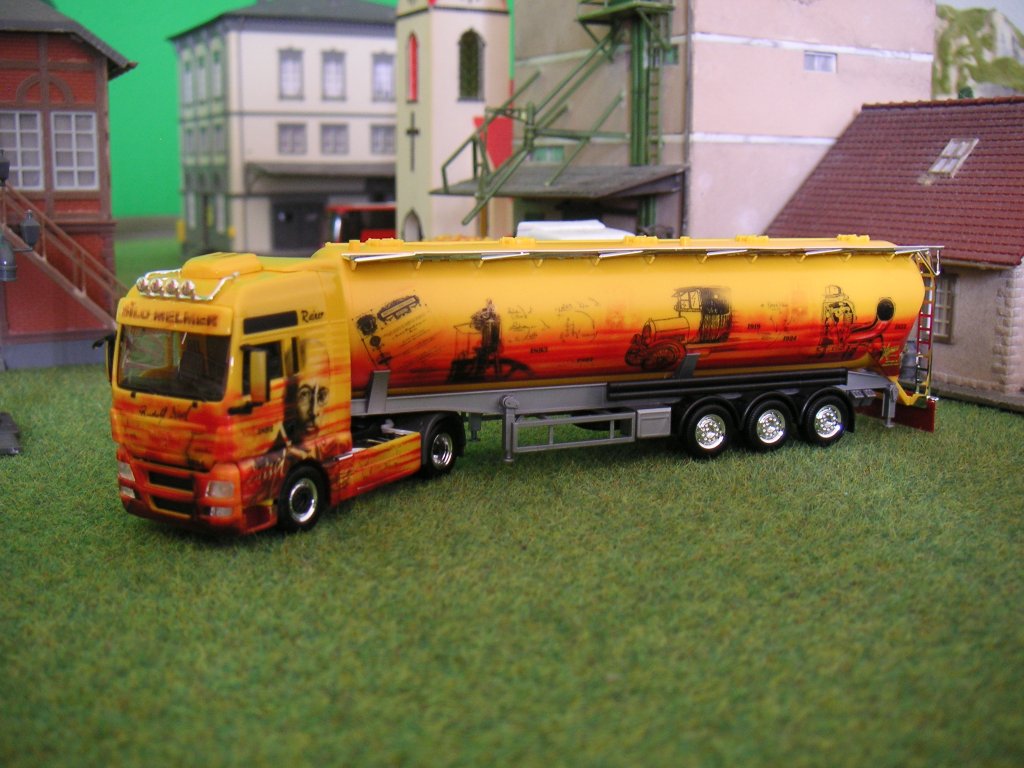 MAN TGX XXL Kippsilosattelzug  Silo Melmer - Rudolf Diesel Truck 