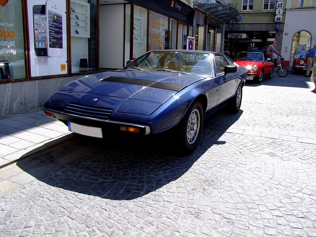 Maserati Khamsin; im Produktionszeitraum von 19731982 entstanden 425Stk.; V8, 320PS; 120818