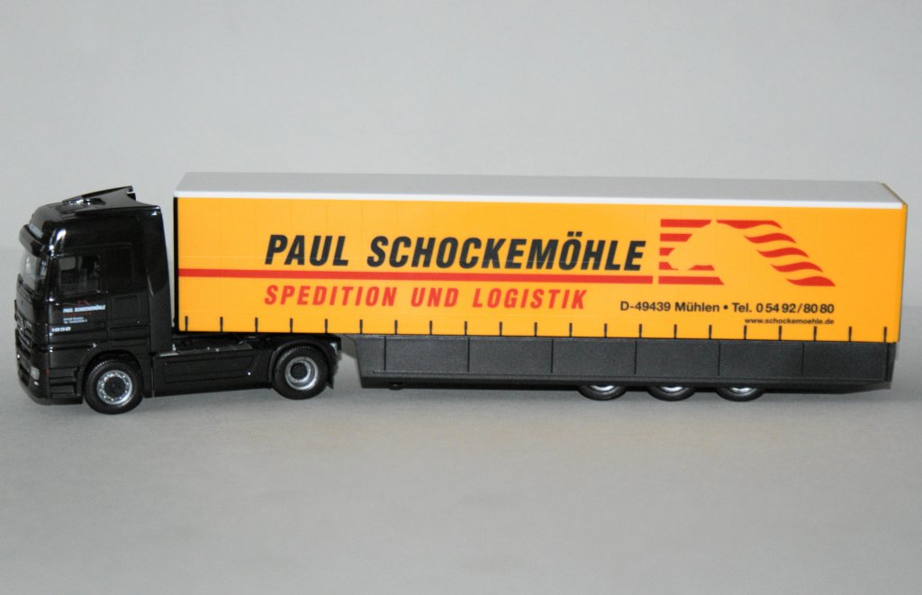 MB Actros02 der Spedition Paul Schockemhle exklusiv Modell Herpa