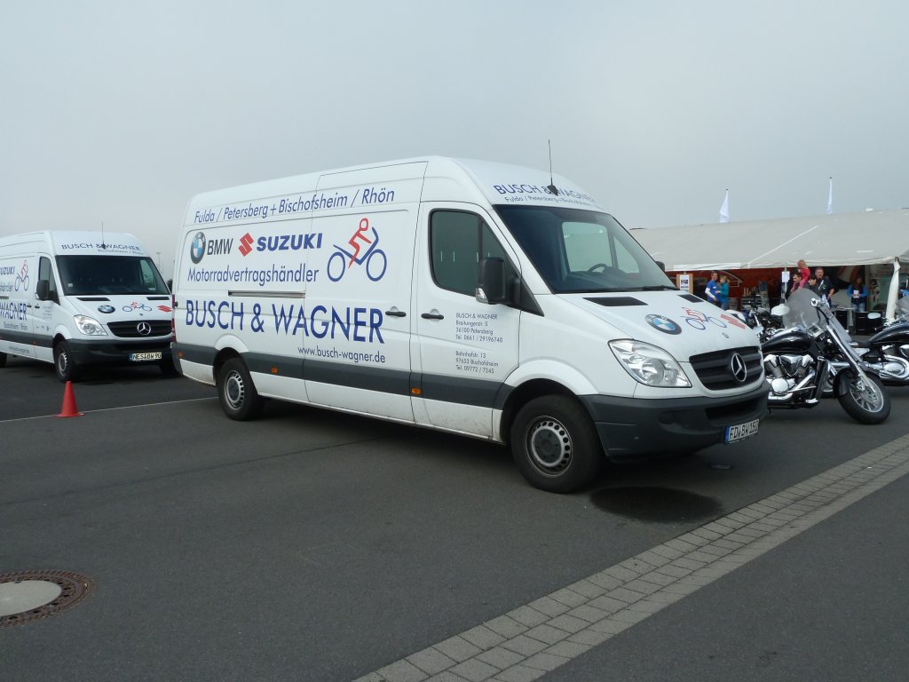 MB Sprinter von BUSCH & WAGNER steht auf dem Ausstellungsgelnde des 2. Fuldaer Autotages am 05.09.2010
