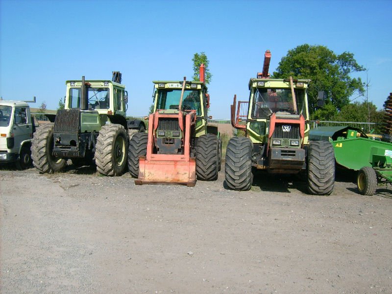 MB und WF-Trac standen zum Traktoren und oldtimertreffen bei einen LaMa Hndler.