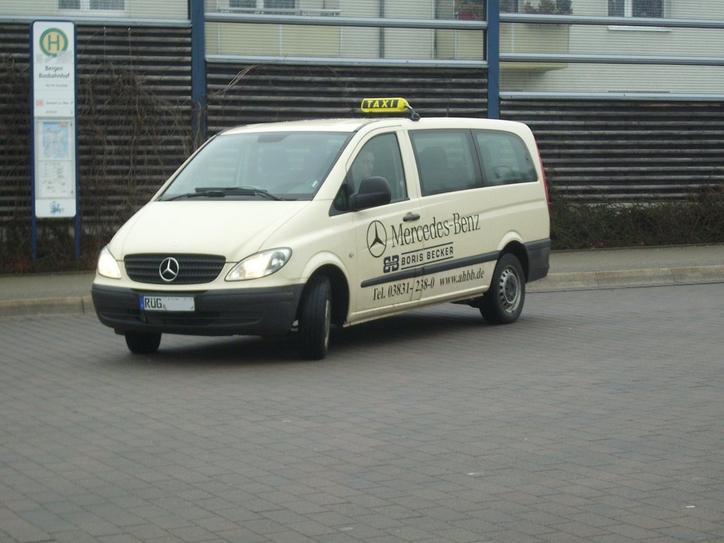 Mercedes Taxi in Bergen am 23.02.2012