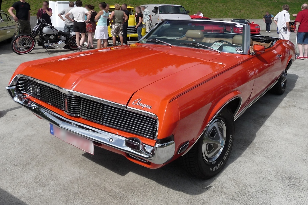 Mercury Cougar der ersten Generation von 1969, zu sehen auf der US-Car-Show in Grefrath im August 2010.
