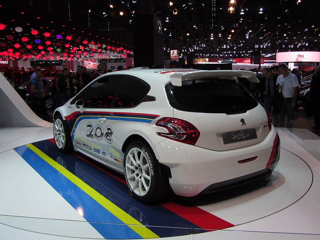 Mit diesem 208 will Peugeot zurck zum Rallye. (Automesse Paris 11.10.2012)