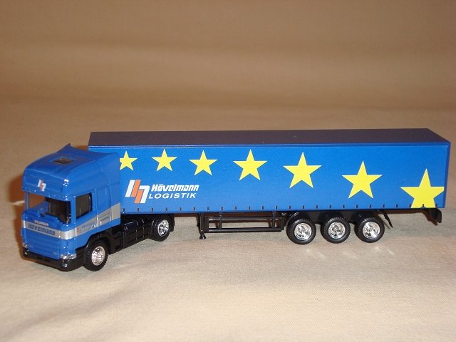Modell eines LKWs der Hvelmann Logistik