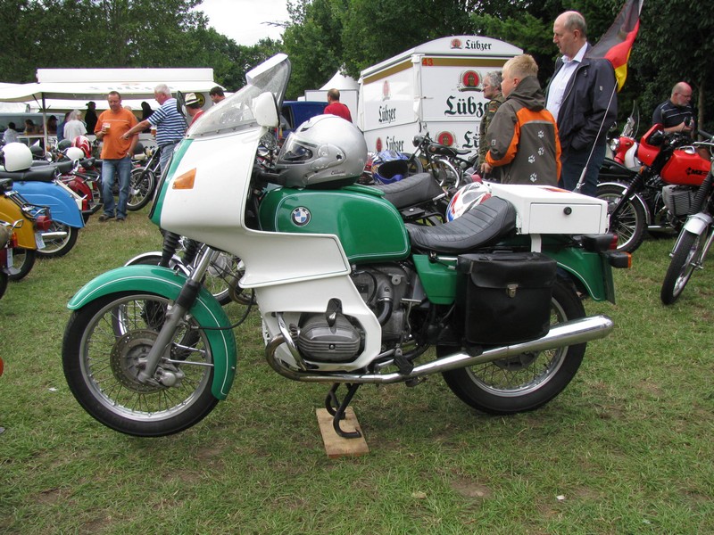 Motorrad BMW R 60/7 ehemals  Polizei  aus dem alten Landkreis Ludwigslust (LWL)  beim 11. Oldtimertreffen Hagenow [26.08.2012]
