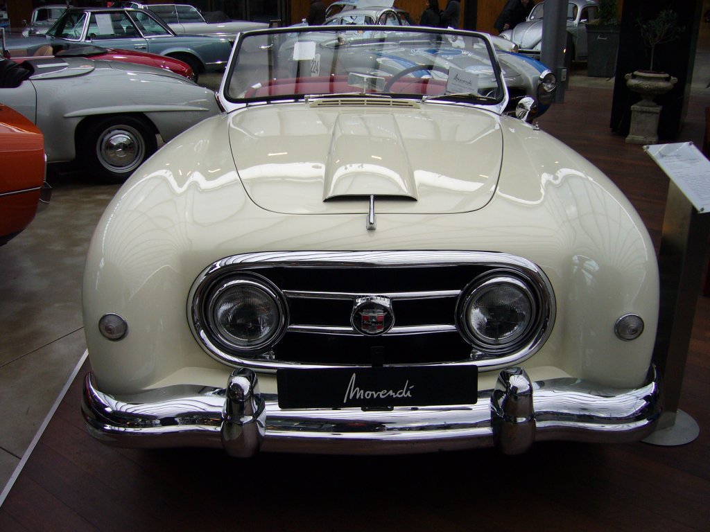 Nash Healey Cabriolet von 1952. Der Wagen war mit dem Reihensechszylinder des Nash Ambassador motorisiert. 30.12.2007 im Meilenwerk Dsseldorf