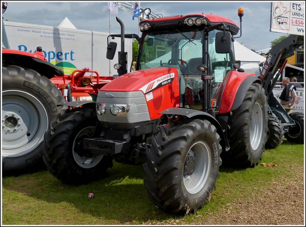 Neuestes Modell von McCormick ist der X60.50, ausgestellt bei der Landwirschaftsaustellung in Ettelbrck am 01.07.2012. 